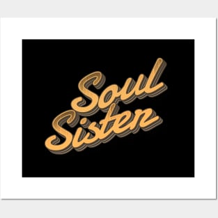 Soul Sister - retro type Posters and Art